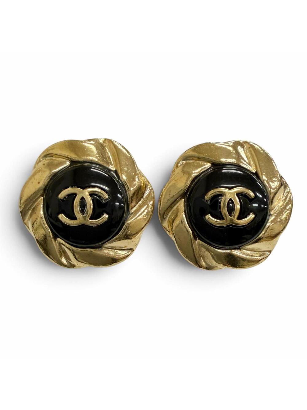 Chanel Cc Logo Clip-On Earrings Gold- #357896C72B